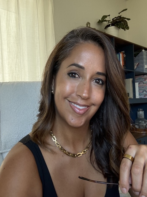 Tatiana Cházaro, founder of Noir & Nopal, smiling outdoors